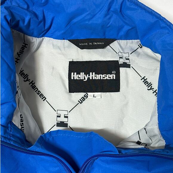 Helly Hansen Vintage Anorak Windbreaker Tech Jacket Blue Size L Lightweight - Picture 9 of 12